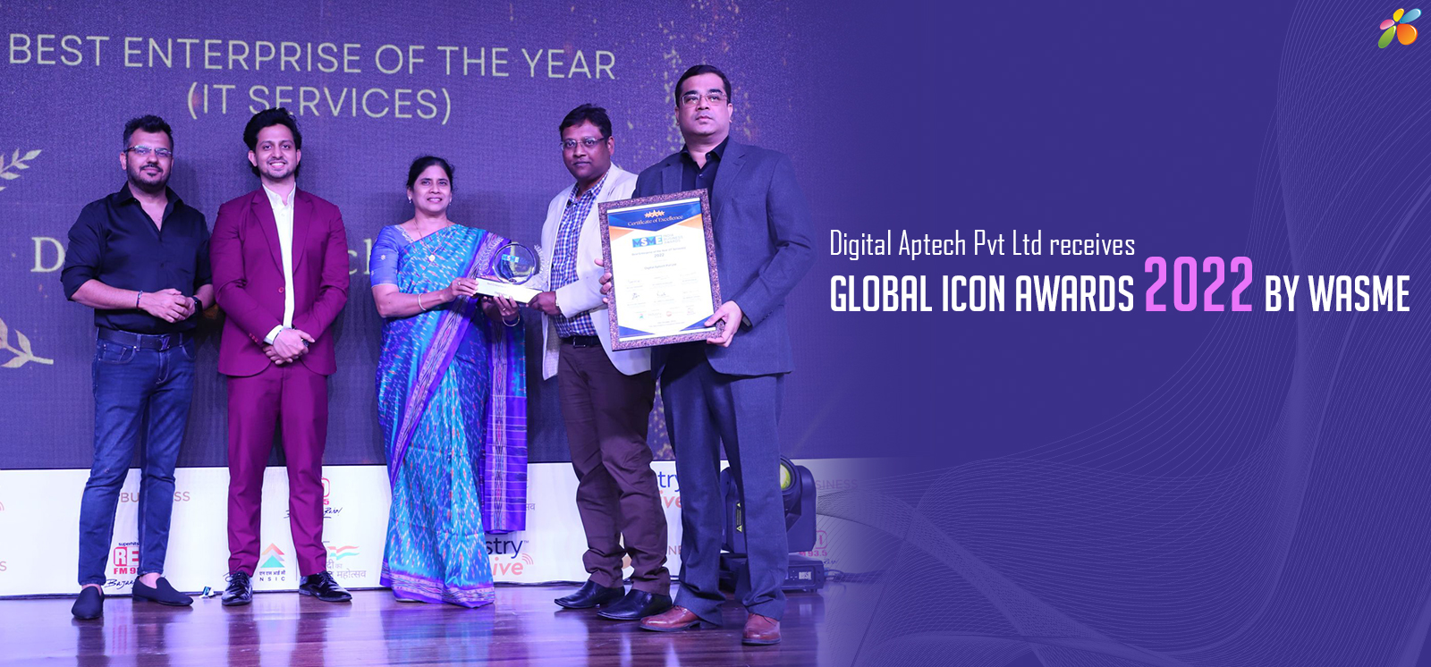Digital Aptech Pvt Ltd receives Global Icon Awards 2022 by WASME