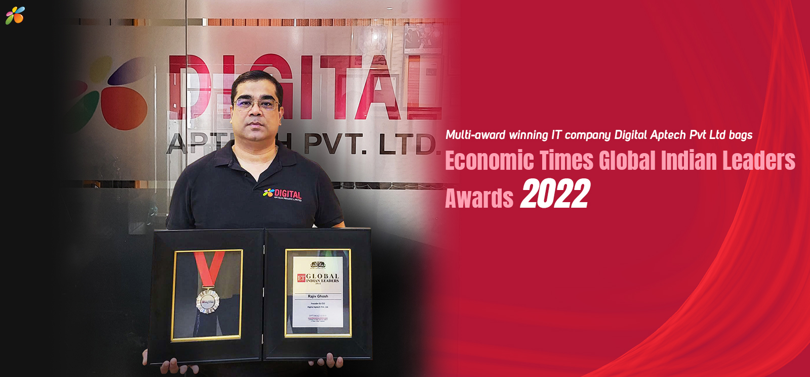 Multi-award winning IT company Digital Aptech Pvt Ltd bags Economic Times Global Indian Leaders Awards 2022