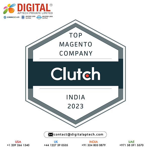 Digital Aptech Magento Company Clutch badge